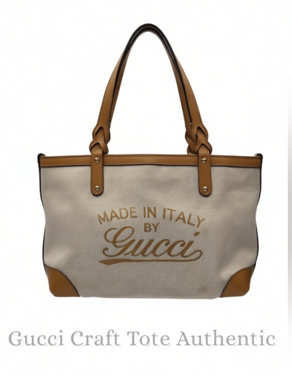 Gucci Marbella Craft Canvas & Leather Tote